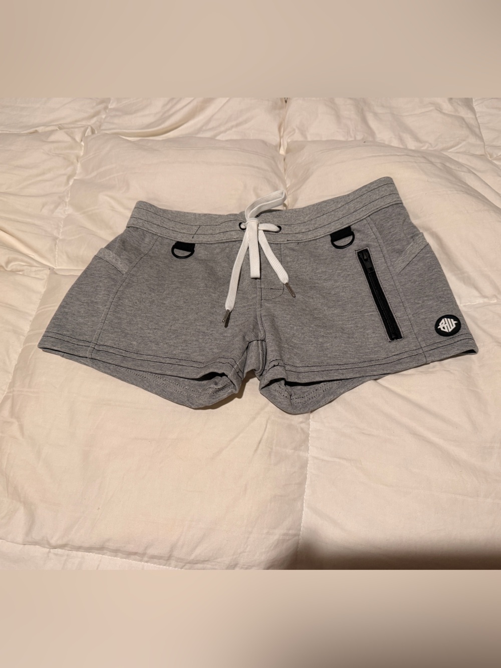 Breedwell Cockpit Gray Athletic Men's Shorts with Drawstring